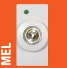 MICROTEL MEL MX MEL MATIX WHITE RECESSED SINGLE-SEATER EMERGENCY LIGHT