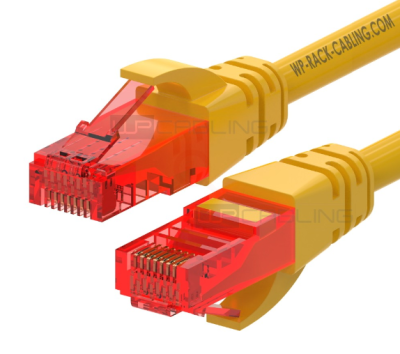 WP RACK WPC-PAT-6U010Y CAT 6 U-UTP patch cable Length 1 M, AWG 26/7, CU, Color Yellow