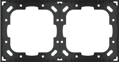 EKINEX EK-A71E-1-NFW Adattatore per montaggio di 1 placca doppia senza cornice (versione 'NF/Deep) bianco