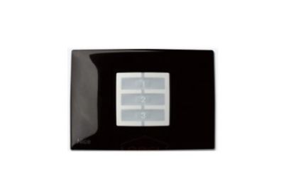 NICE WRB Rectangular wall plate, black - 10 pieces