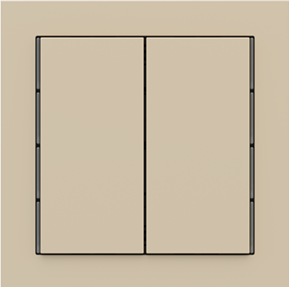 EKINEX EK-T2R-FBL Kit 2 tasti Linea 71 rettangolari verticali (30X60) colore beige luxor