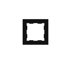 ZENNIO 980000105 ZS55 – Frames for ZS55 switches and sockets, Flat 55 and Tecla 55, 1-gang, anthracite