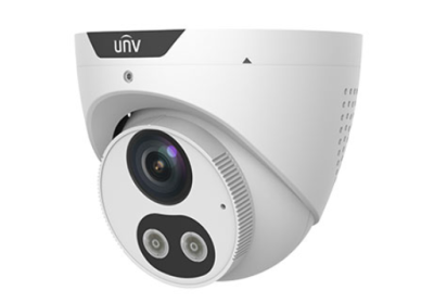 UNIVIEW IPC3614SB-ADF28KMC-I0 Telecamera di rete fissa con bulbo oculare fisso HD da 4 MP con luce intelligente e avviso acustico
