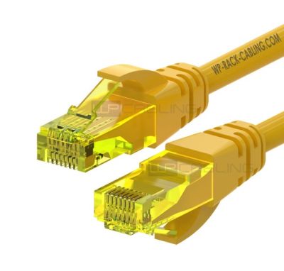 WP RACK WPC-PAT-6AU005Y CAT 6A U-UTP PATCH CABLE 0.5 M LS0H YELLOW