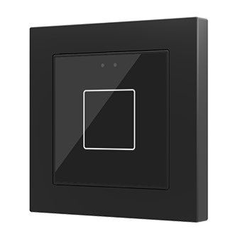 ZENNIO ZVIF55X1V2A Tastiera capacitiva Flat55, 1 Tasto, nero