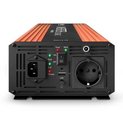 KERT KSTA2000HS12C Inverter dc-ac In 12Vdc 2000W onda sinusoidale pura con caricabatterie