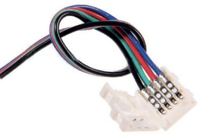 LEDCO CAB810 SINGLE STRIP RGB CONNECTOR 10 MM. C/CABLE 15 CM.