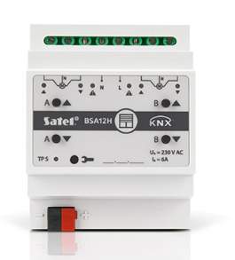 SATEL KNX-BSA12H Attuatore per tapparelle/veneziane KNX che consente di controllare il movimento di prodotti per la protezione solare 