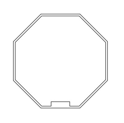 NICE 569.40.00 Ottagonale 40x(0,6÷0,8) ruota + corona