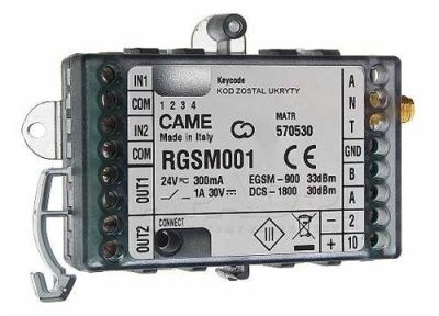 CAME 806SA-0010 RGSM001 GSM AUTOMATION GATEWAY