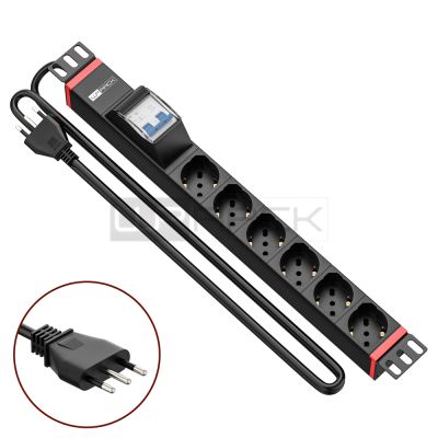 WP RACK WPN-PDU-I02-06 CANALE DI ALIMENTAZIONE (PDU) RACK 19" 6 X ITA/SCHUKO CON MAGNETOTERMICO