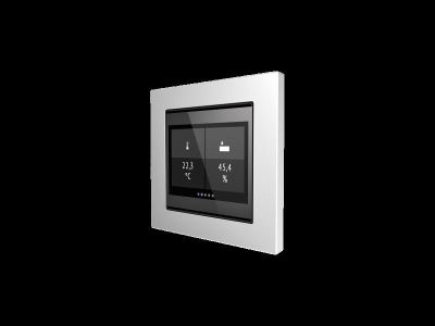 ELSNER 70812 Cala Touch KNX TH 3.x- jet black RAL 9005 Room Controller with Temperature/Humidity Sensor