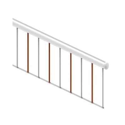 ROGER BARK/02 RASTRELLIERA IN ALLUMINIO VERNICIATO MODULO 2 MT P