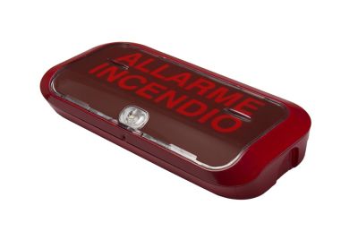 VIMO KLAMPENLR Targa allarme ottico a parete colore rosso