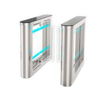 NICE TURNSTILES SWING1A Pair of motorised leaves for 550mm openings (extension to 900mm with EXSIZES accessory) - Cabinet AISI 304 brushed stainless steel