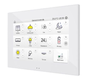 ZENNIO ZVIZ70V2W Z70 v2 Color capacitive touch panel with 7" display, white