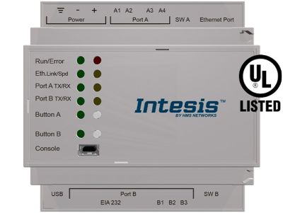 INTESIS INMBSMEB1200000 Gateway server da M-BUS a Modbus TCP e RTU - 120 dispositivi