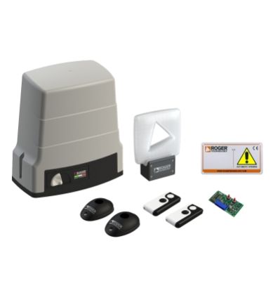 ROGER KIT BH30/806 Kit motoriduttore per cancelli scorrevoli fino a 1000kg con finecorsa magnetico - BRUSHLESS