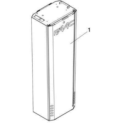 FAAC SPARE PARTS 63003574 BONNET _DOOR B614 RAL9006