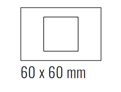 EKINEX EK-DRS-FGB Deep plate (FF and 71 and 20Venti) rectangular - FENIX NTM bromine gray