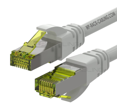 WP RACK WPC-PAT-6ASF070 CAT 6A S-FTP PIMF PATCH CABLE 7m LS0H GREY