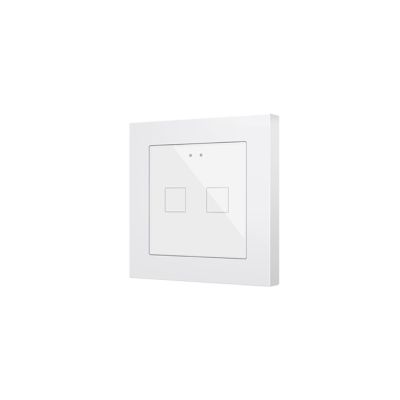 ZENNIO ZVIF55X2V2W Backlit capacitive touch switch (55 x 55 mm) 2 keys, white