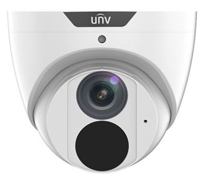 UNIVIEW IPC3618SB-ADF28KMC-I0 Telecamera di rete fissa con bulbo oculare fisso HD da 8 MP con luce intelligente e avviso acustico