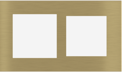 EKINEX EK-S2G-GBB Placca Surface (71 e 20Venti ) rettangolare colore ottone