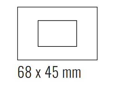 EKINEX EK-DRG-GBB Placca Deep (FF e 71 e 20Venti ) rettangolare  - METALLO (ALLUMINIO) ottone