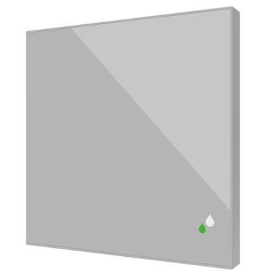 ZENNIO ZSFSENV2S ZSFSENV2S Flat Sensato v2 Sensore di umidità e temperatura KNX per montaggio a incasso, argento