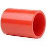 INIM INCENDIO SAUN800250RS Manicotto di unione in ABS rosso con ghiera per ispezione tubo
