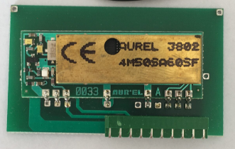 GIBIDI AU01780 RX MODULE 433 RADIO HIGH SENSITIVITY MANAGEMENT 200 CODES