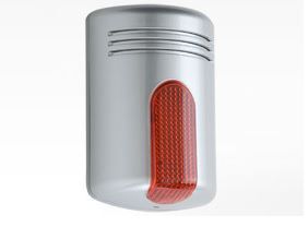 VENITEM 23.28.41 Sirena MINI DOGE AL autoalimentata alta sonorità con lampeggiante led - acciaio/arancio