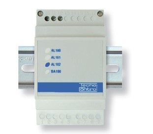 TECNOCONTROL AL102 DIN rail power supply for batteries. Li-Ion for CE100