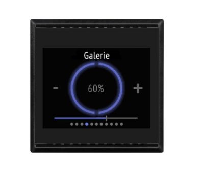 ELSNER 70803 Cala Touch KNX T 3.x CH- jet black RAL 9005 Room Controller with Temperature Sensor