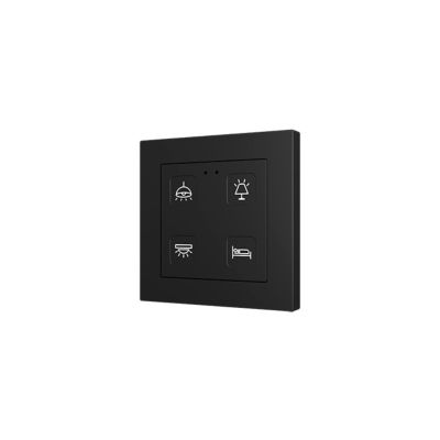 ZENNIO ZVIT55X4 ZVIT55X4 Tecla 55 X4 Backlit capacitive touch switch (55 x 55 mm), 4 buttons, custom