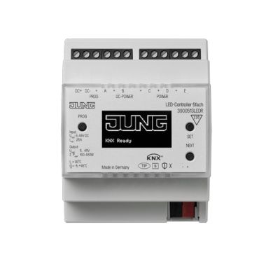 JUNG 390051SLEDR Controller KNX per LED- 5 canali- per montaggio su guida