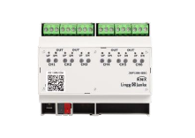 LINGG-JANKE "79438 / 79438SEC" J6F10H-SEC Attuatore per veneziane/tapparelle KNX Secure 6 volte 10A, funzionamento manuale