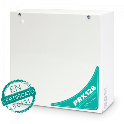 ELMO PRX128 Centrale ibrida cablata/wireless a 128 ingressi con interfaccia LAN integrata 