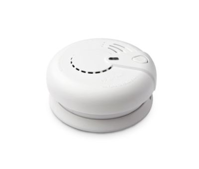 ELDES EWF1 Two-way wireless photoelectronic smoke detector, ceiling mount, white color. Supplied with 9V lithium battery.
