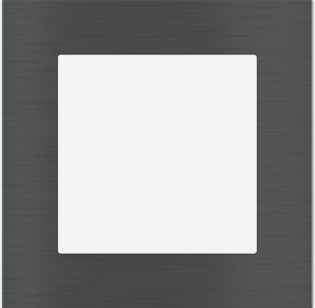 EKINEX EK-DQG-GBU Placca Deep (FF e 71 e 20Venti ) quadrata - METALLO (ALLUMINIO) carbonio