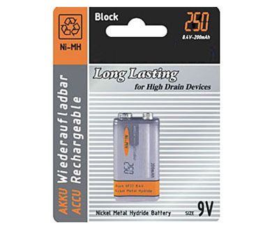 ELMO B6LR61L Batteria al litio 9 V / 1,2 Ah a lunga durata