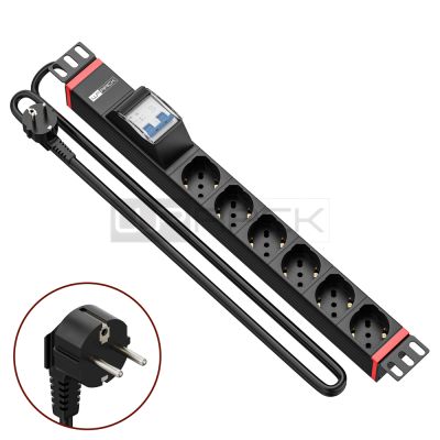 WP RACK WPN-PDU-G02-06 CANALE DI ALIMENTAZIONE (PDU) RACK 19" 6 X ITA/SCHUKO CON MAGNETOTERMICO