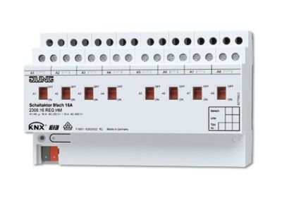 JUNG 2308.16REGHM 8-channel KNX switching actuator - for DIN rail mounting