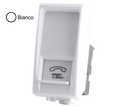 MAPAM 828B Art 828B White Telephone Socket -