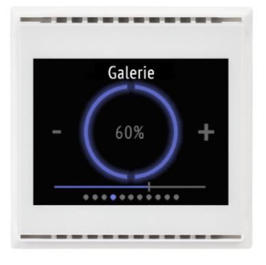 ELSNER 70811 Cala Touch KNX CH Room controller, white