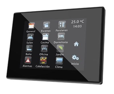 ZENNIO ZVI-Z41LIT-A Touch Z41 Lite, cornice alluminio antracite