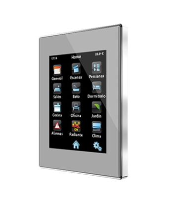 ZENNIO ZVI-Z41PRO-SC Touch Z41 Pro, chrome silver frame