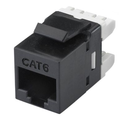 WP RACK WPC-KEY-6AU-180/BL FRUTO KEYSTONE RJ45 CAT 6 UTP 180°, BLACK