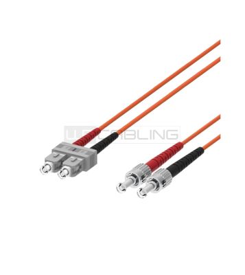 WP RACK WPC-FP2-5STSC-100 BRETELLA FIBRA OTTICA MULTIMODALE, 50/125μ ST-SC, 10 MT